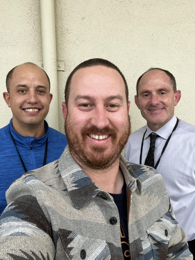 (From left to right) Mr. Avilla, Mr. Marine and Mr. Conover taking a selfie after the episode was complete.