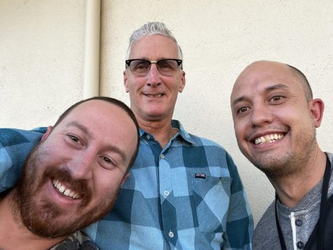 (From left to right) Mr. Marine, Mr. Gomes, and Mr. Avilla taking a selfie after the episode was complete