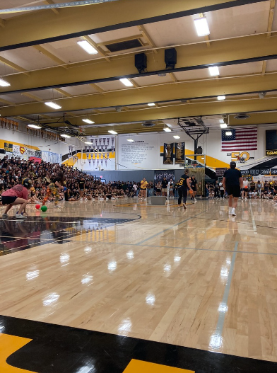 Teachers Compete Against Students In A Dodgeball Game