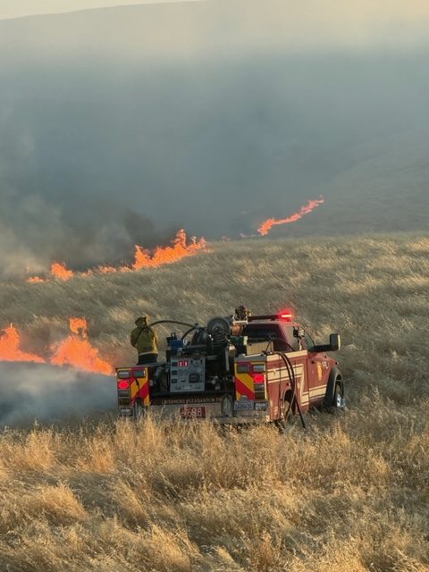 Corral Fire near Tracy