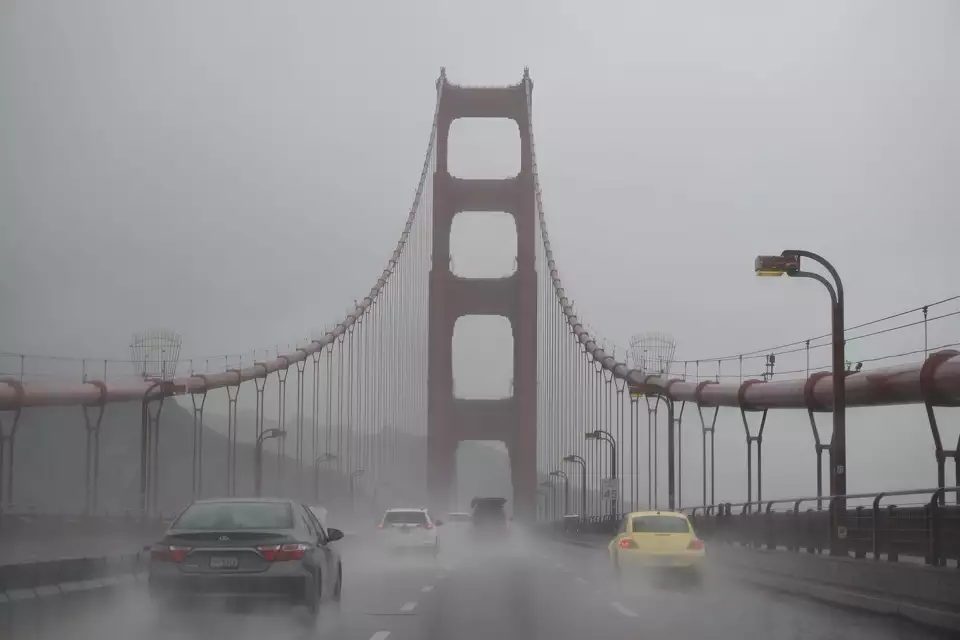 Golden Gate Bridge in San Francisco on Feb. 4, 2025. 
Anadolu/ Anadolu via Getty Images