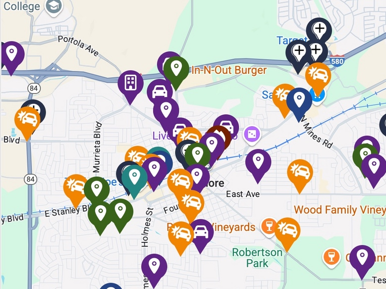 Screenshot of the new crime map with interactive capabilities on the LPD website. 