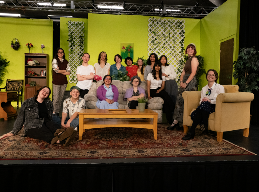 Granada students perform a play in the little theater.