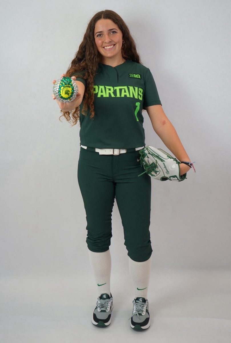 Kamryn Brannon at her commitment photoshoot at Michigan State University